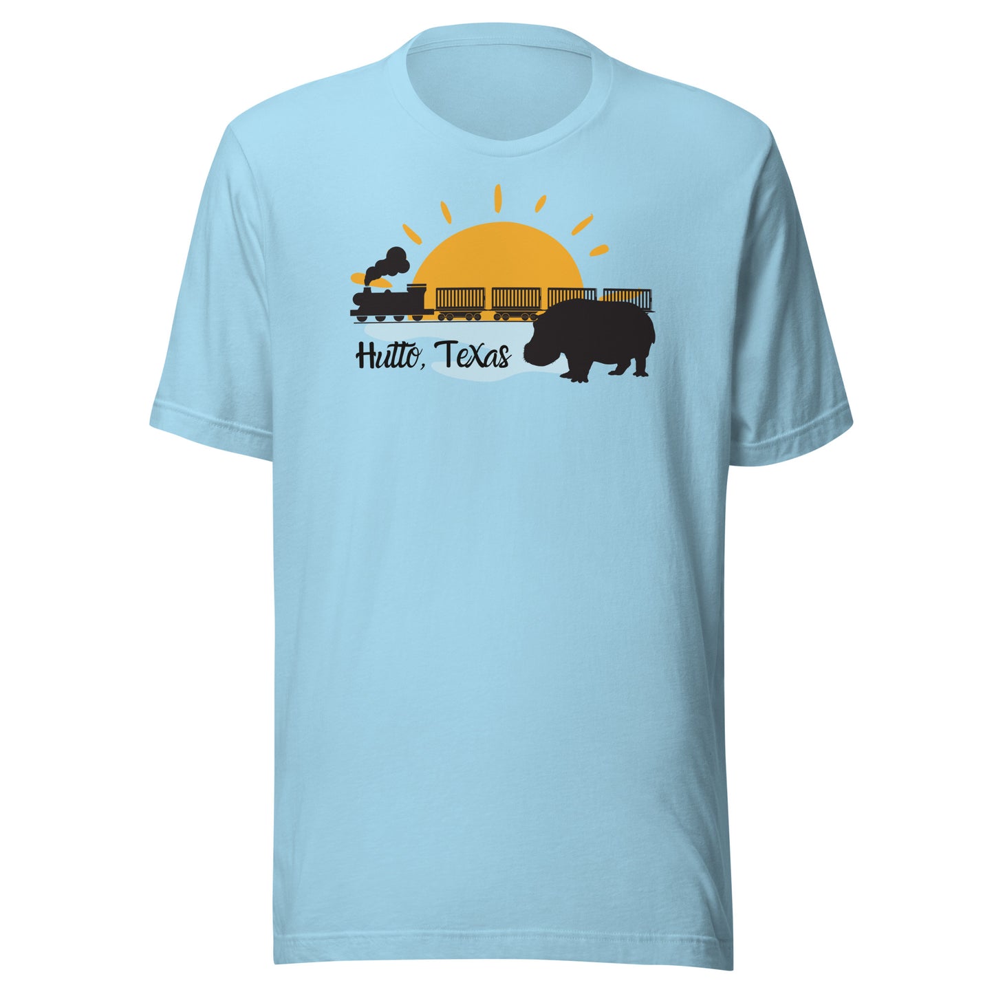 Hutto Hippo Train Unisex t-shirt