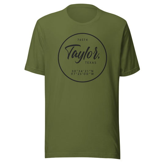 Taylor Coordinates Unisex t-shirt