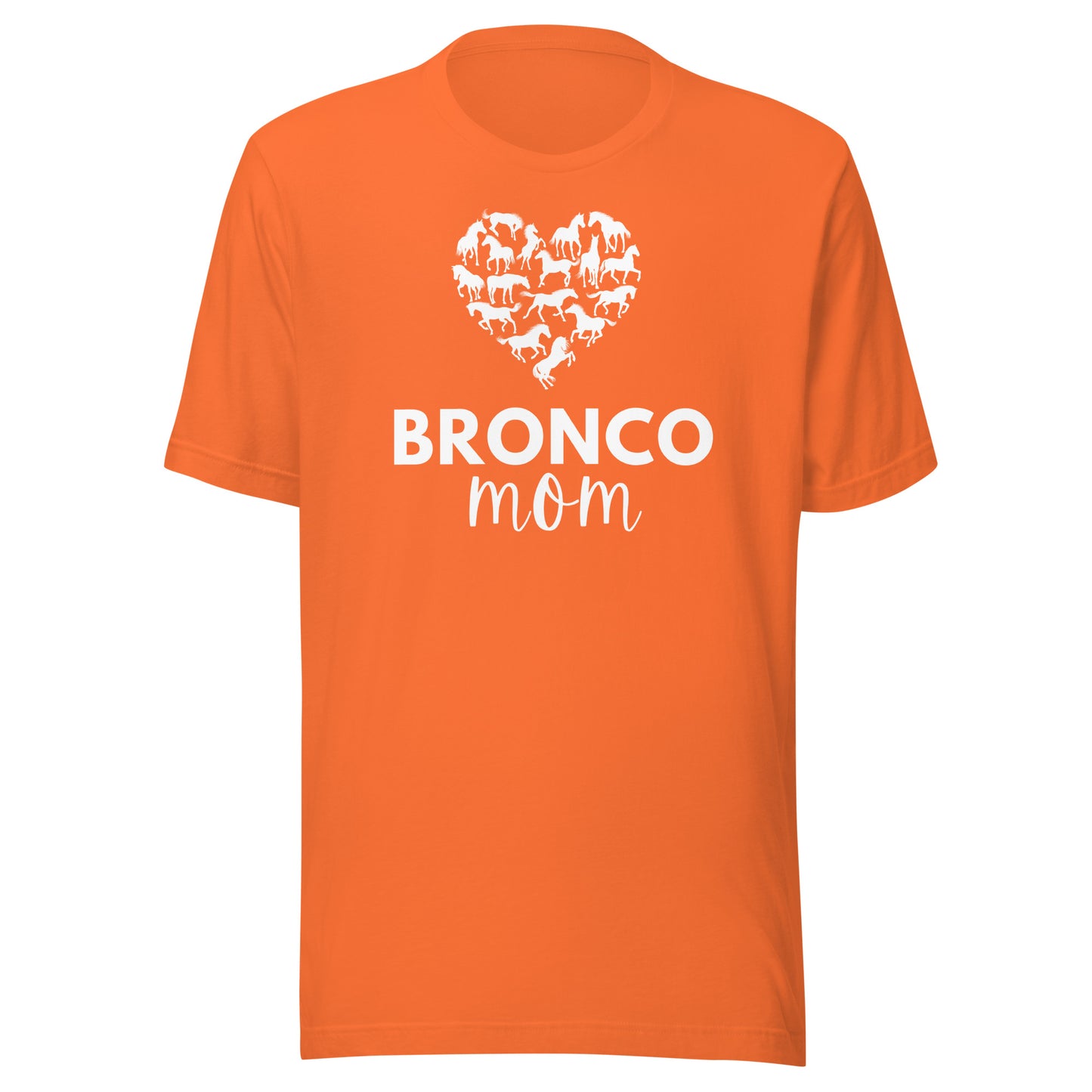 Bronco Mom Heart Unisex t-shirt