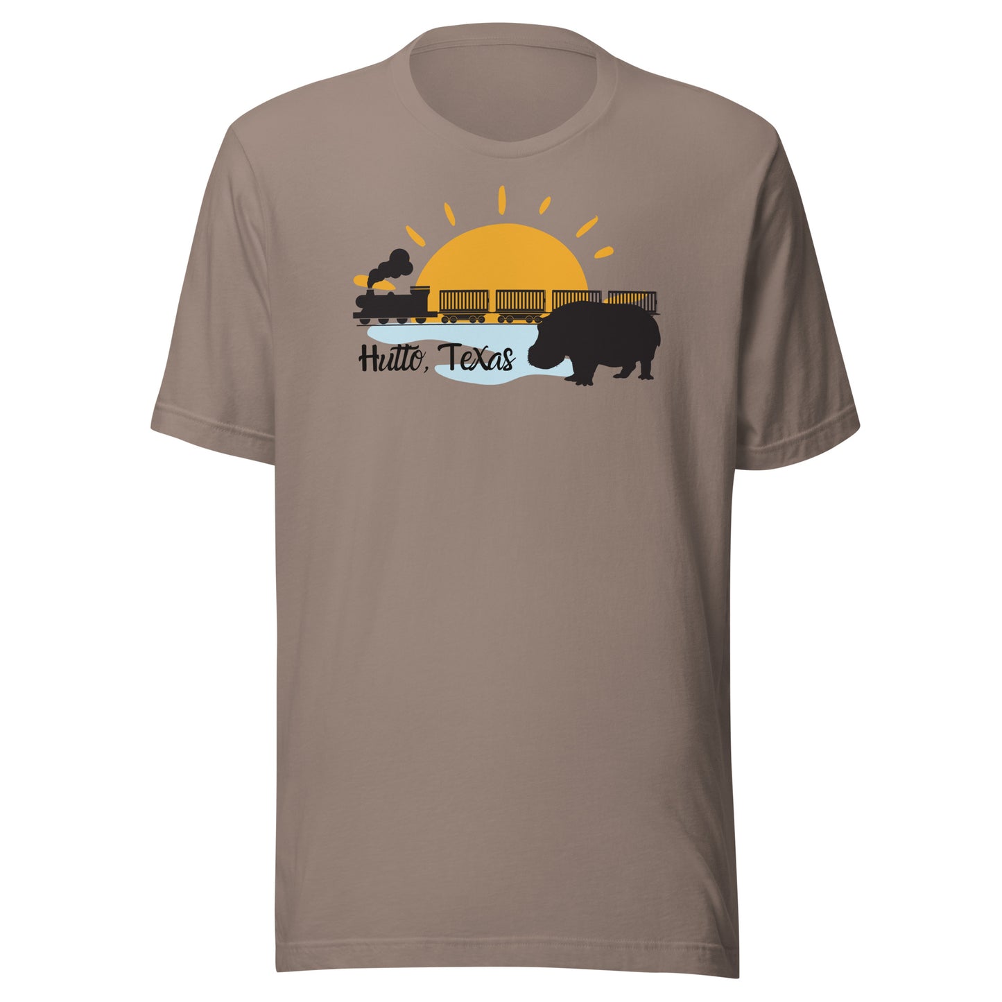 Hutto Hippo Train Unisex t-shirt