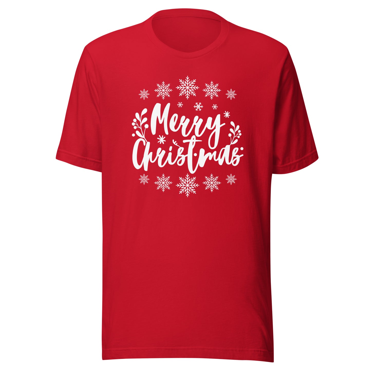 Merry Christmas Snowflake Unisex t-shirt