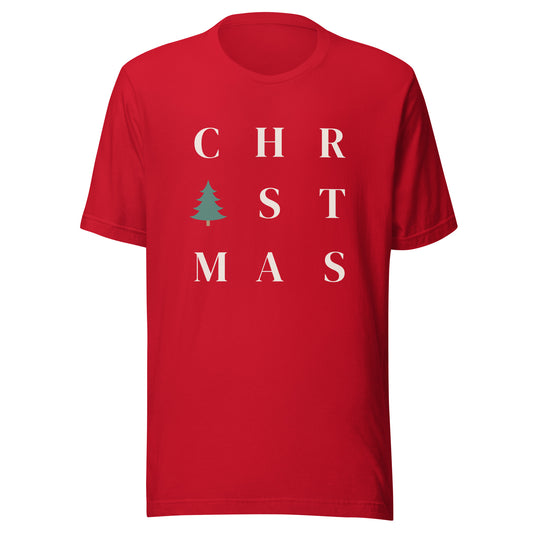 Christmas Lettering Unisex t-shirt