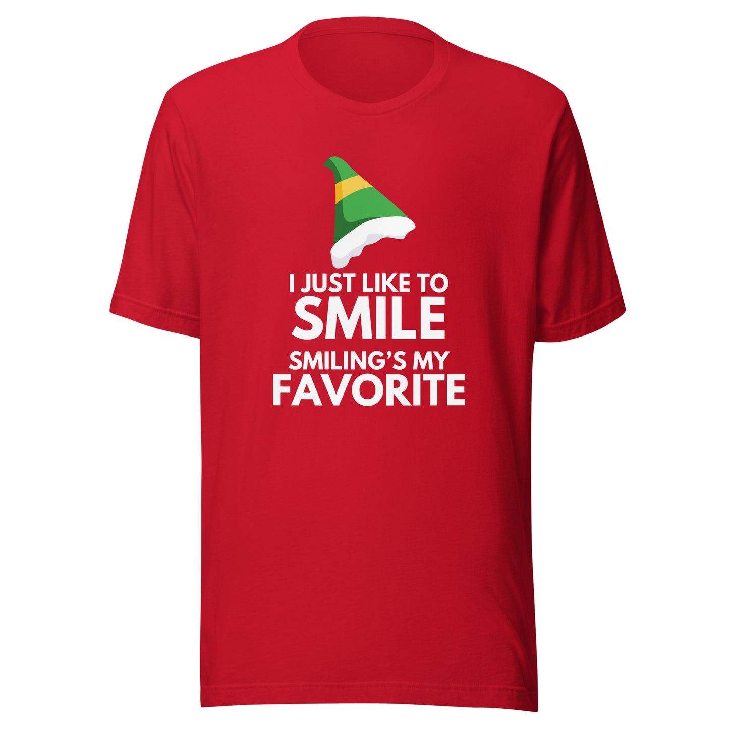 Just Like to Smile Elf Unisex t-shirt