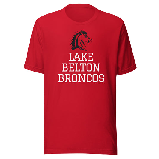 Lake Belton Broncos Block Unisex t-shirt