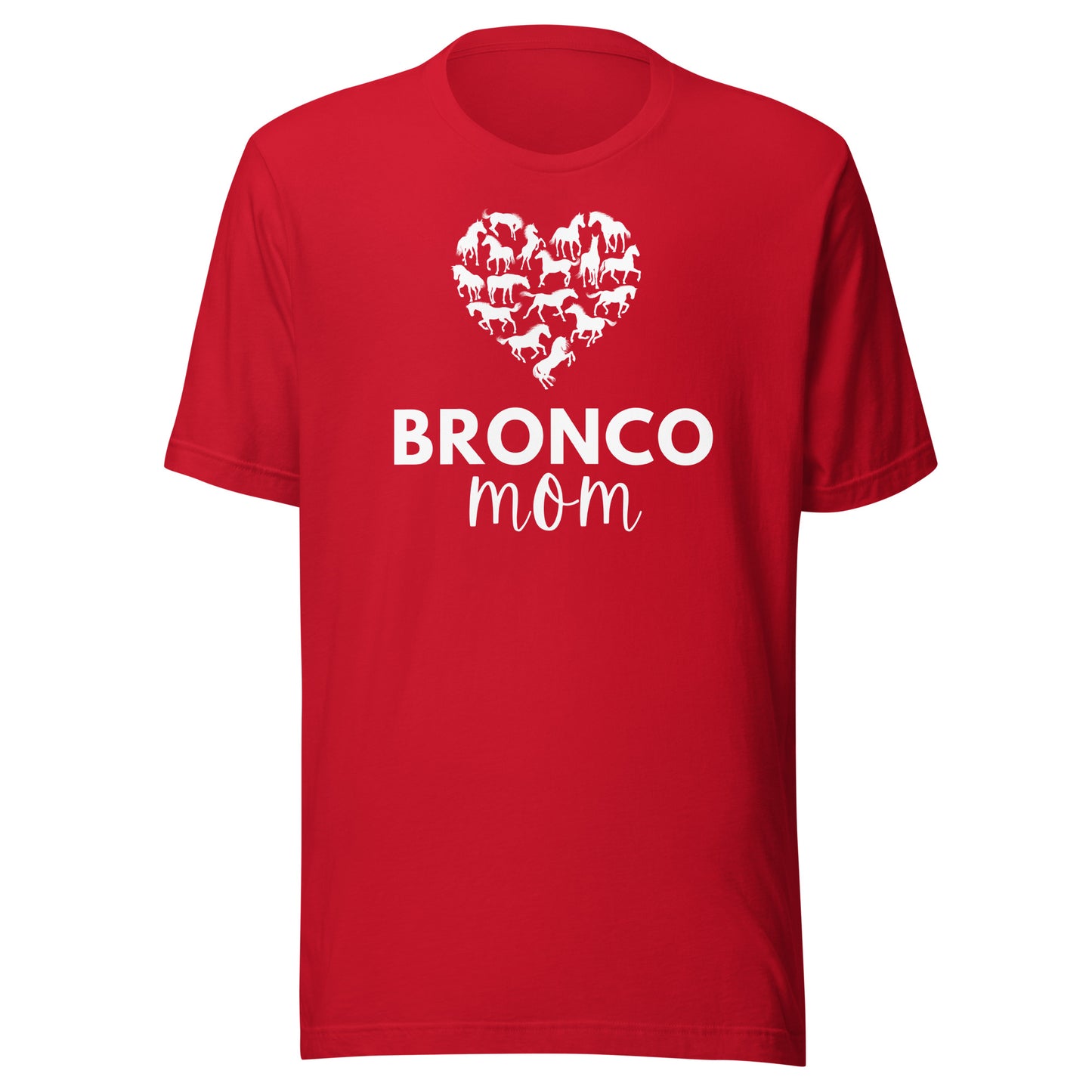 Bronco Mom Heart Unisex t-shirt