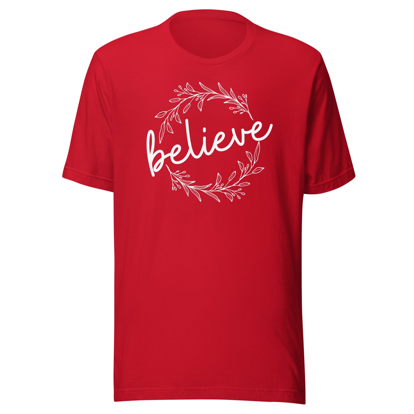 Believe Wreath Unisex t-shirt