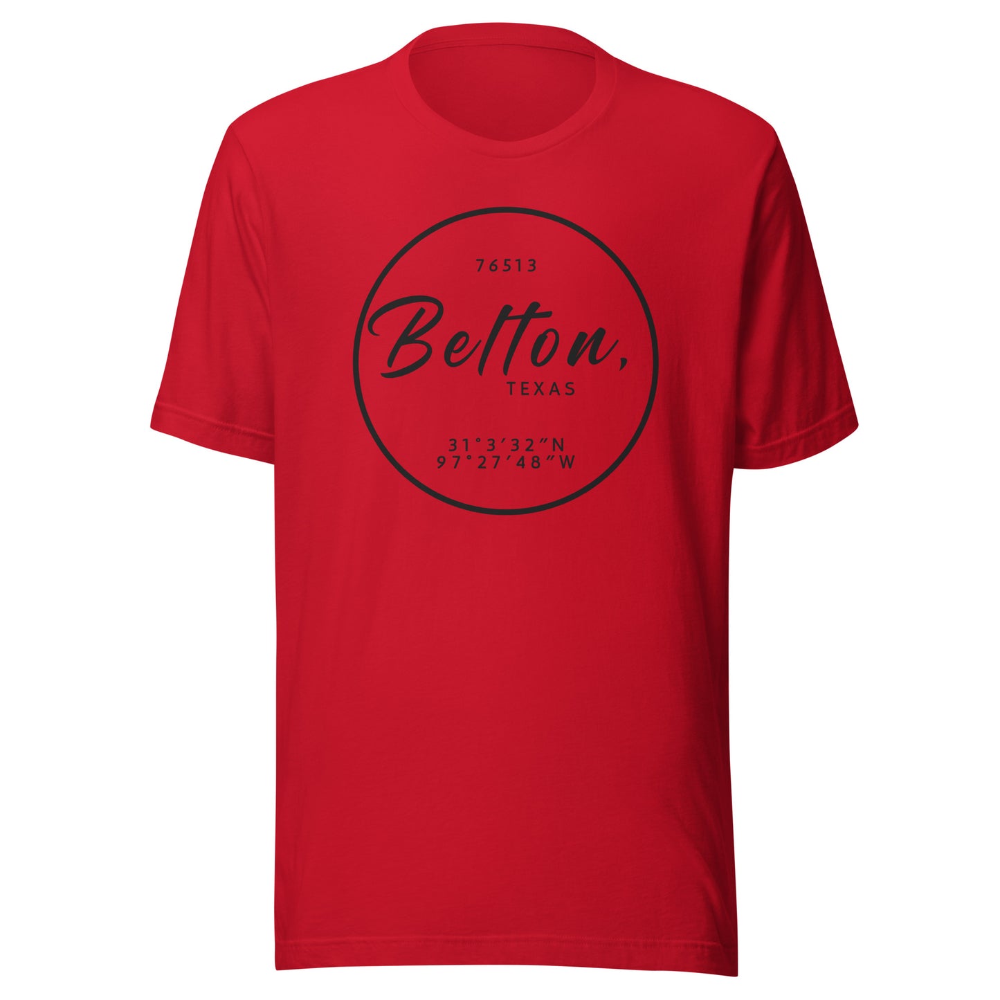 Belton Texas Coordinates Unisex t-shirt