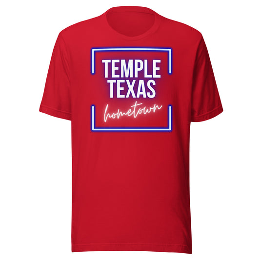 Temple Texas Hometown Unisex t-shirt