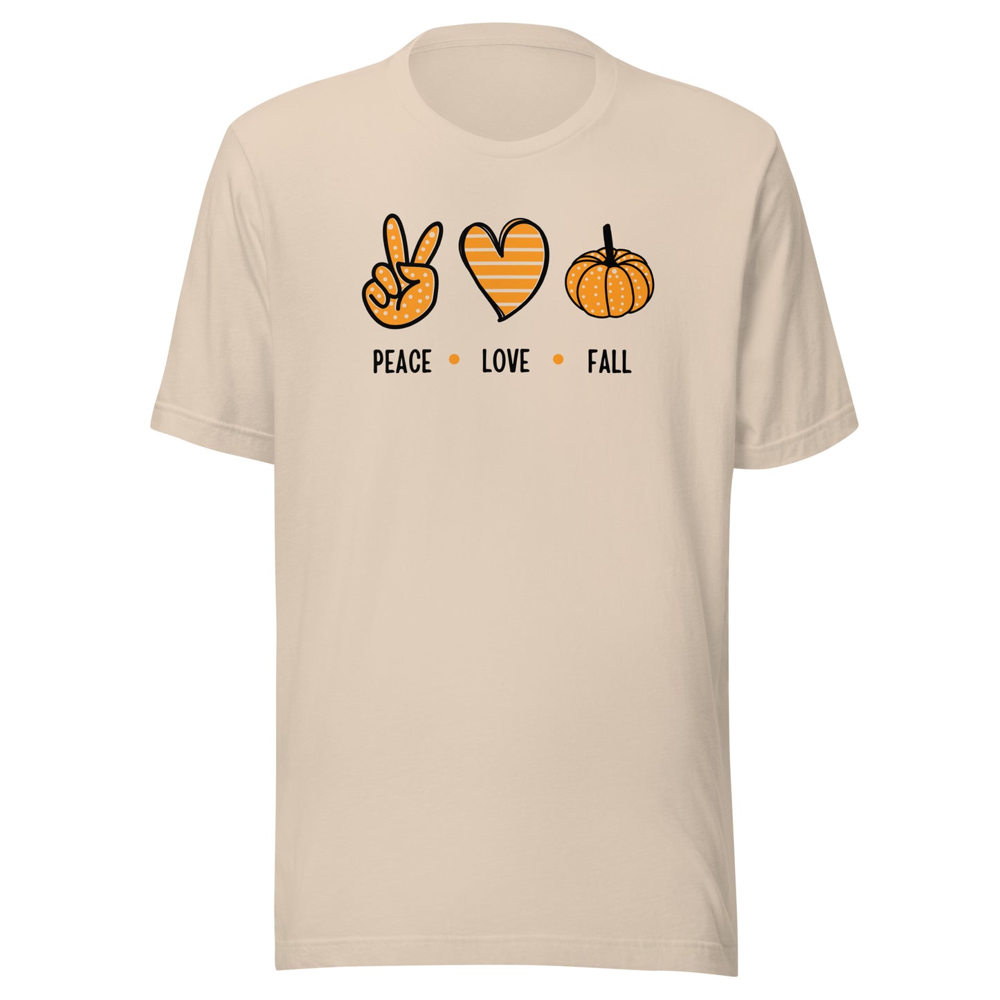 Peace Love Fall Unisex t-shirt