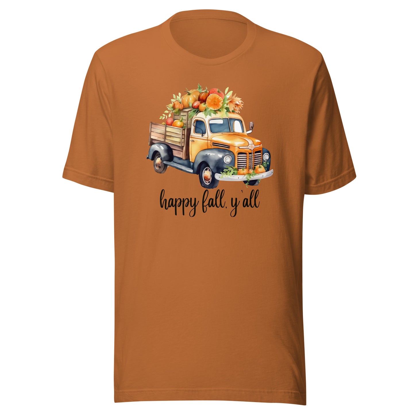 Truck Happy Fall, Y'all Unisex t-shirt