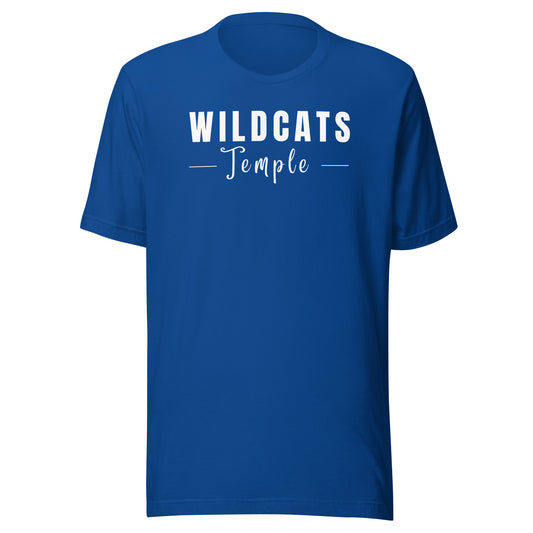 Wildcats Temple Unisex t-shirt