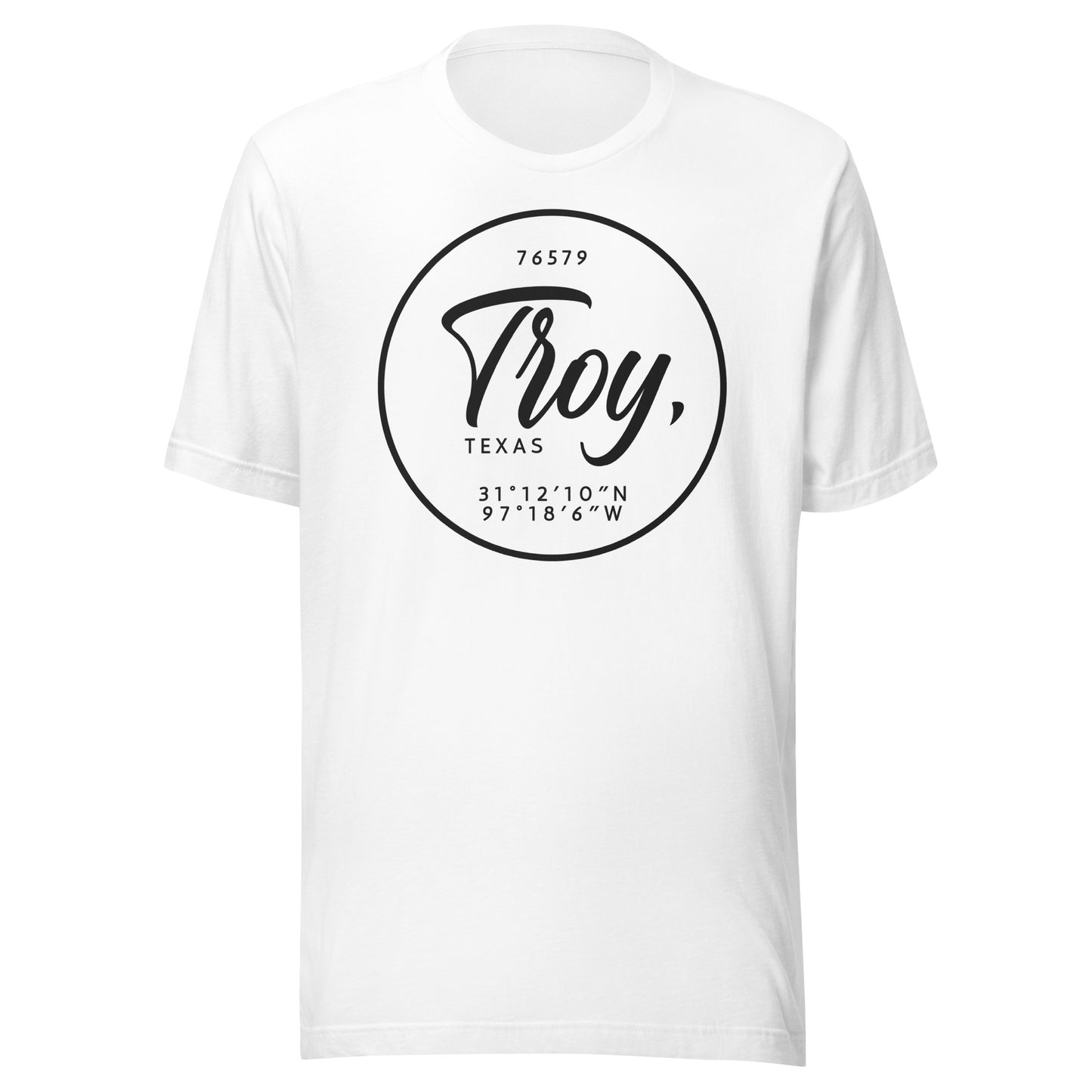 Troy Coordinates Unisex t-shirt