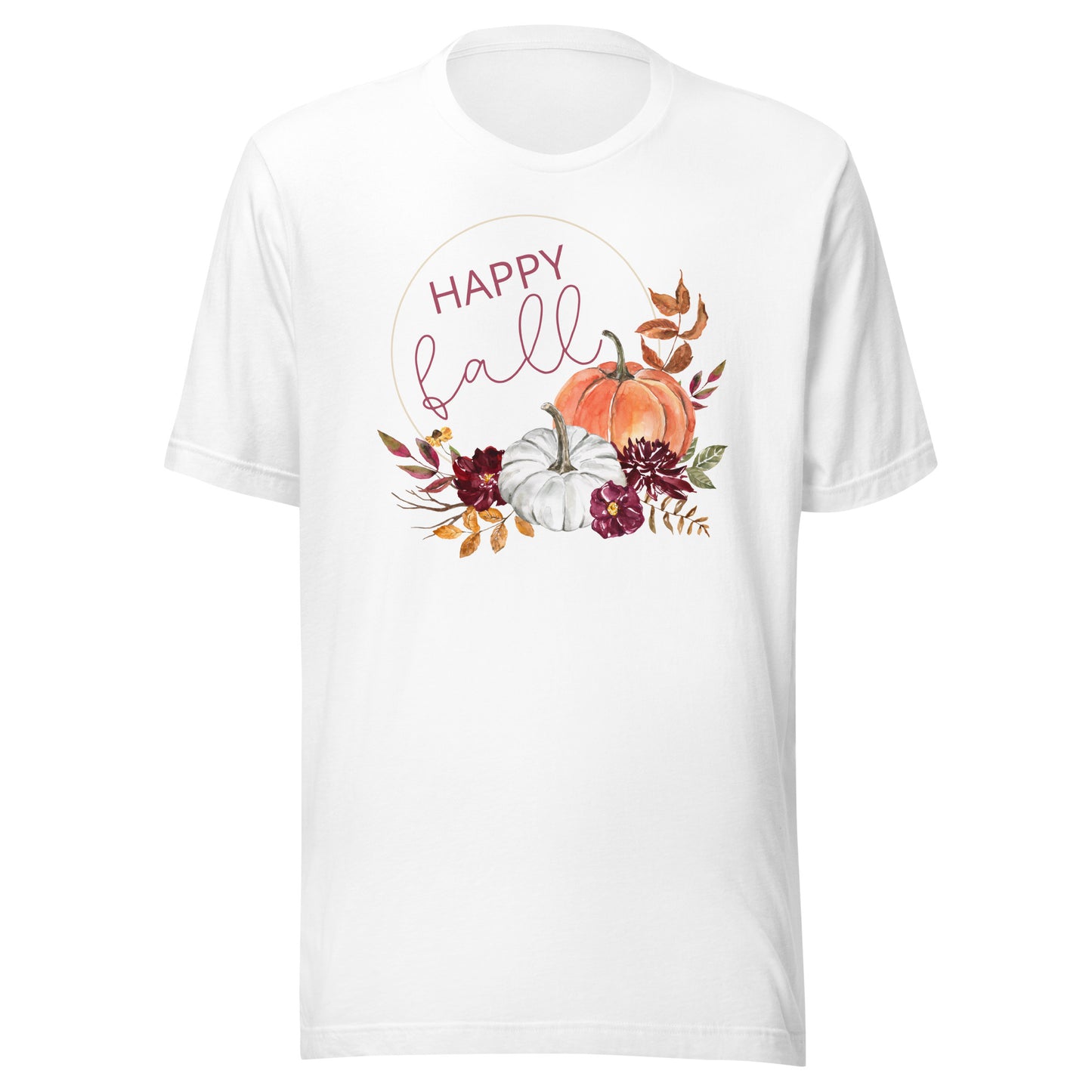 Happy Fall Circle Unisex t-shirt