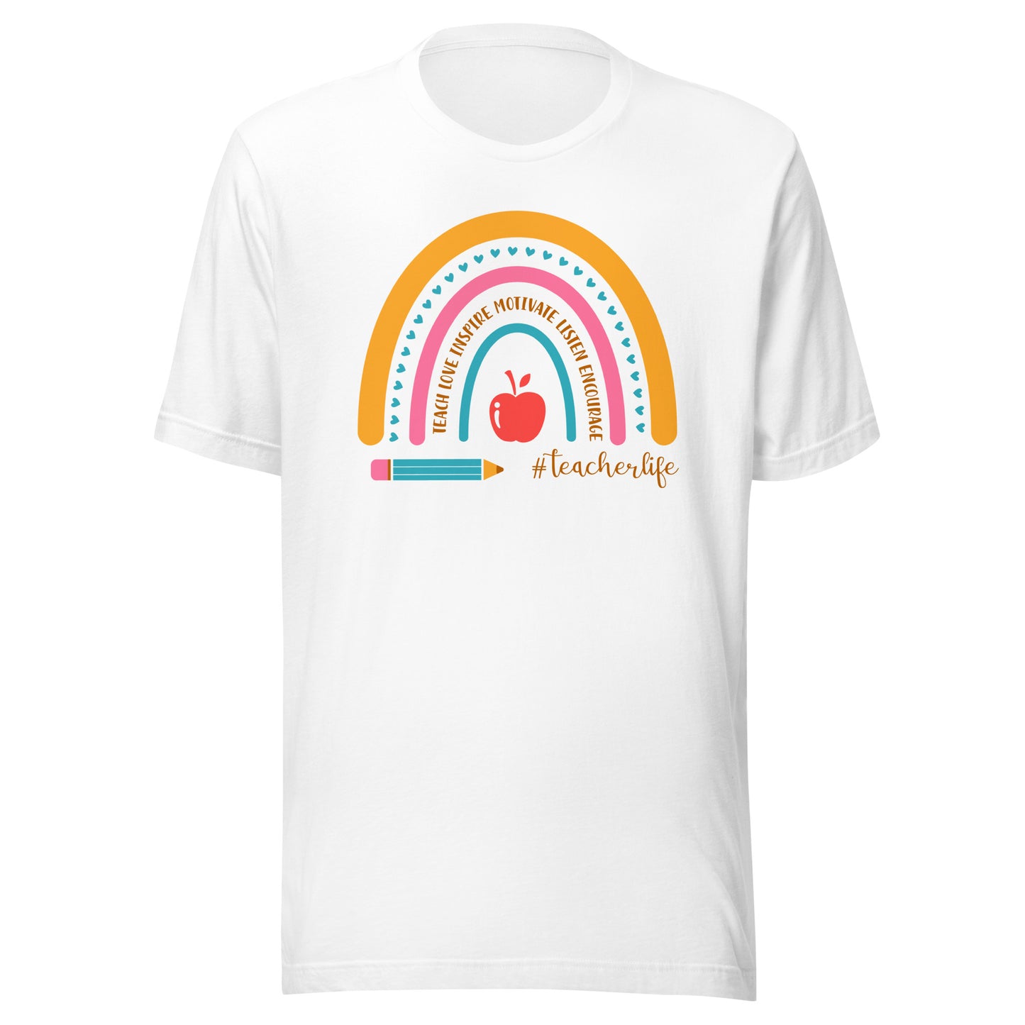 Rainbow Teacher Life Unisex t-shirt