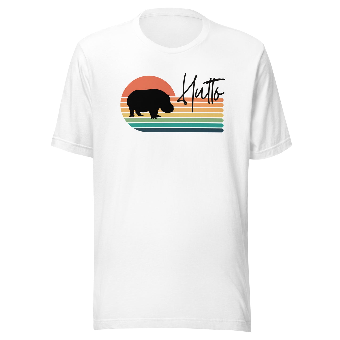 Hutto Hippo Sunset Unisex t-shirt