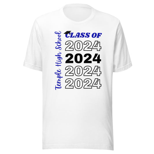 Temple HS Class of 2024 Unisex t-shirt