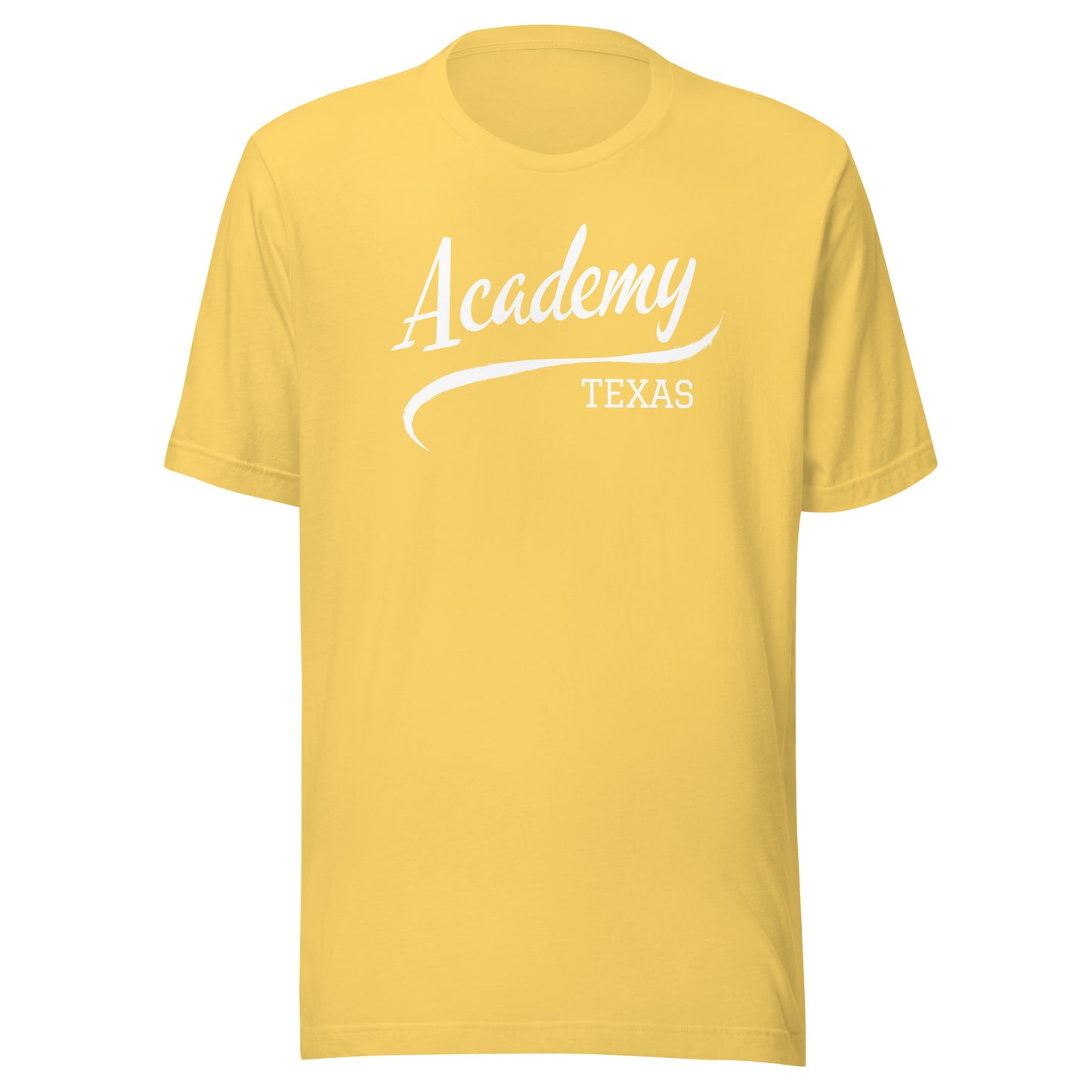 Academy Texas Script Unisex t-shirt