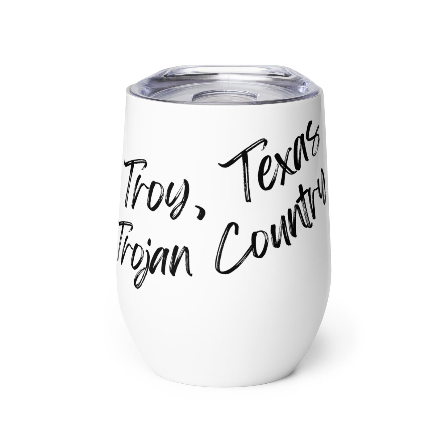 Troy Texas Wine tumbler