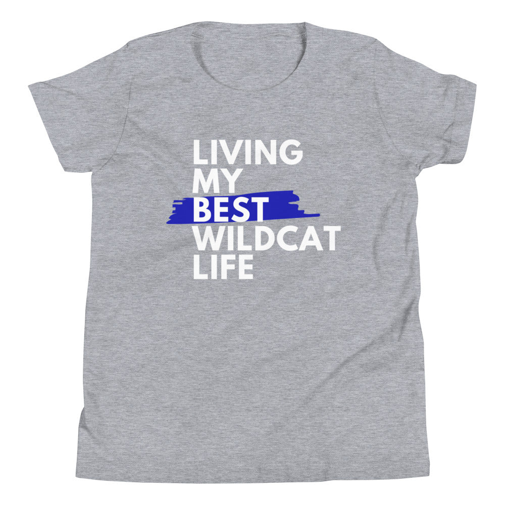 Living My Best Wildcat Life Youth Short Sleeve T-Shirt