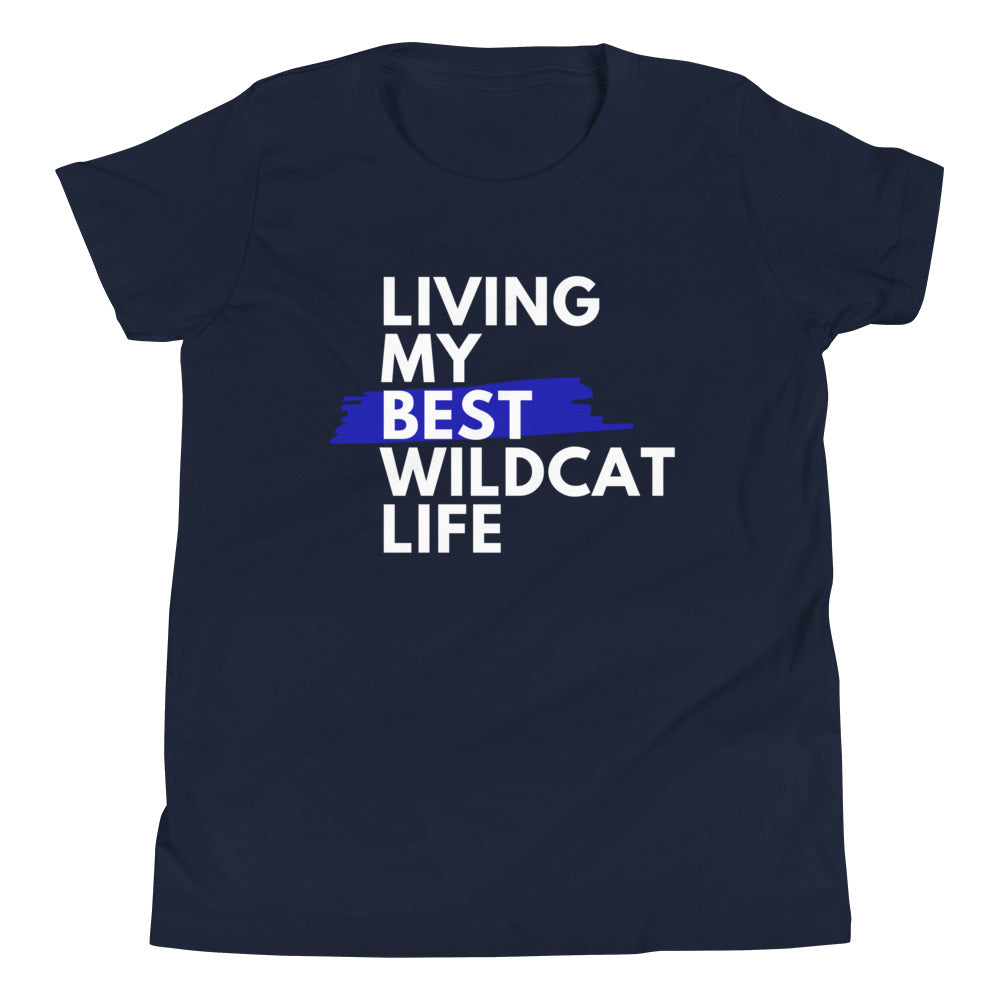 Living My Best Wildcat Life Youth Short Sleeve T-Shirt